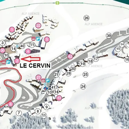 Le Cervin - 3 Pieces 6 Pers Duplex - Wifi- Le Cervin - 611ce - Plagne Soleil Mae-8924 *