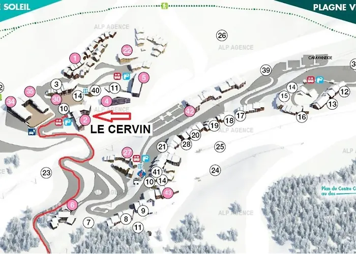 Le Cervin - 3 Pieces 6 Pers Duplex - Wifi- Le Cervin - 611ce - Plagne Soleil Mae-8924 *